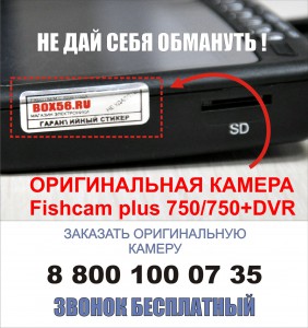 Оригинальная камера для рыбалки Fishcam plus 750+DVR